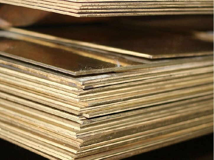 Латунный лист 7 мм 550 мм 2550 мм Л63 ГОСТ 2208-2007