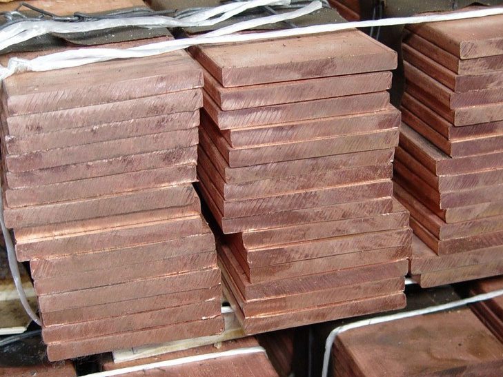 Медная плита горячекатаная 1000 мм 450 мм 60 мм М1 ГОСТ 1173-2006