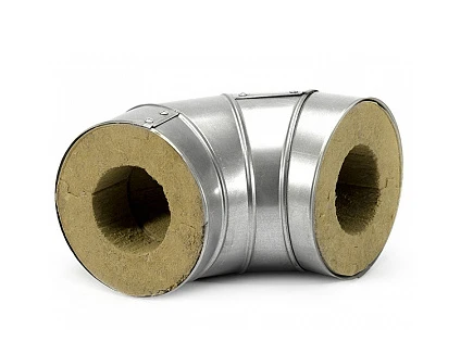 Отвод в оцинковке 406 мм 70 мм 100 кг/м3